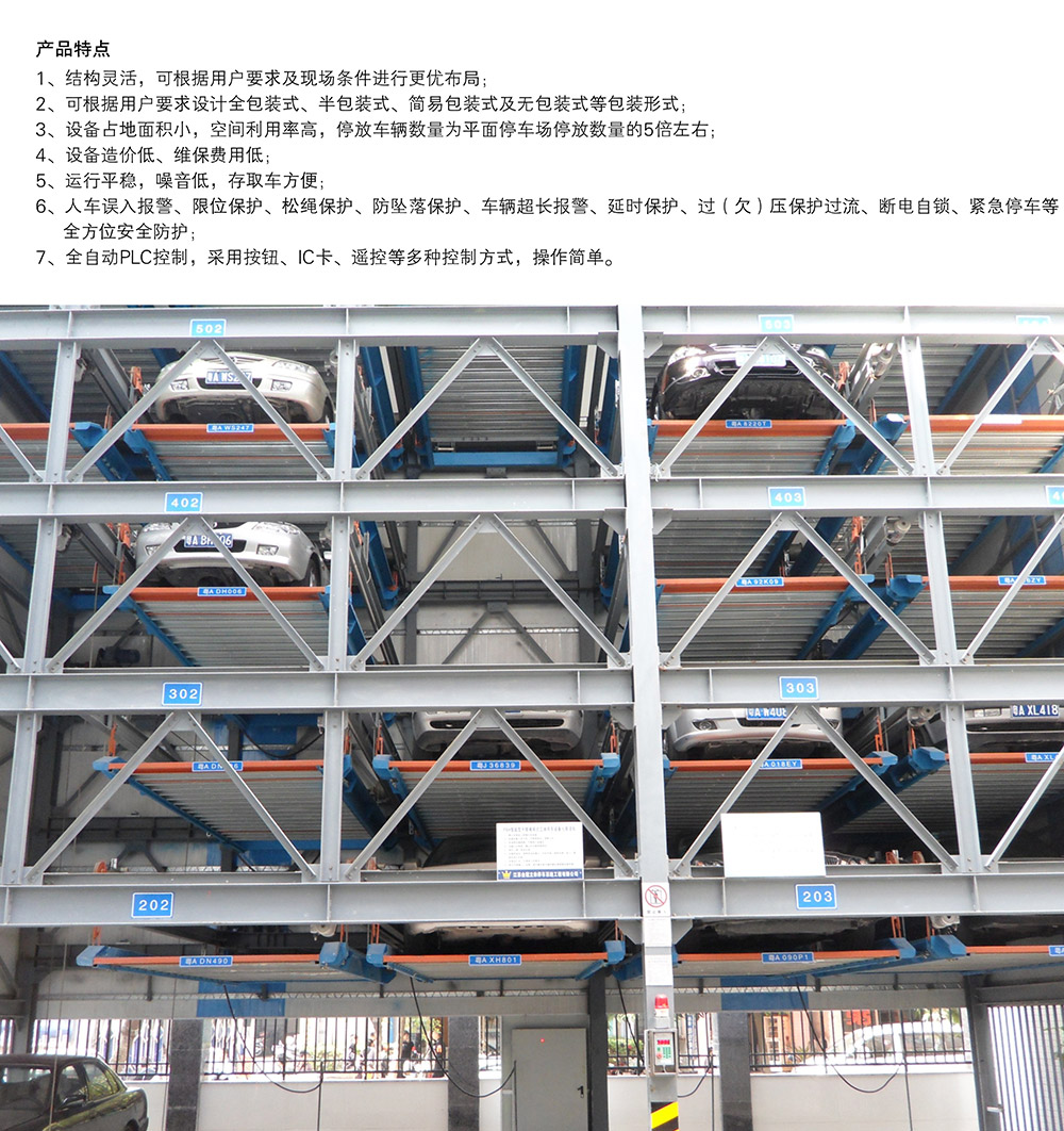 贵州负一正三地坑PSH4D1四层升降横移立体车库产品特点.jpg