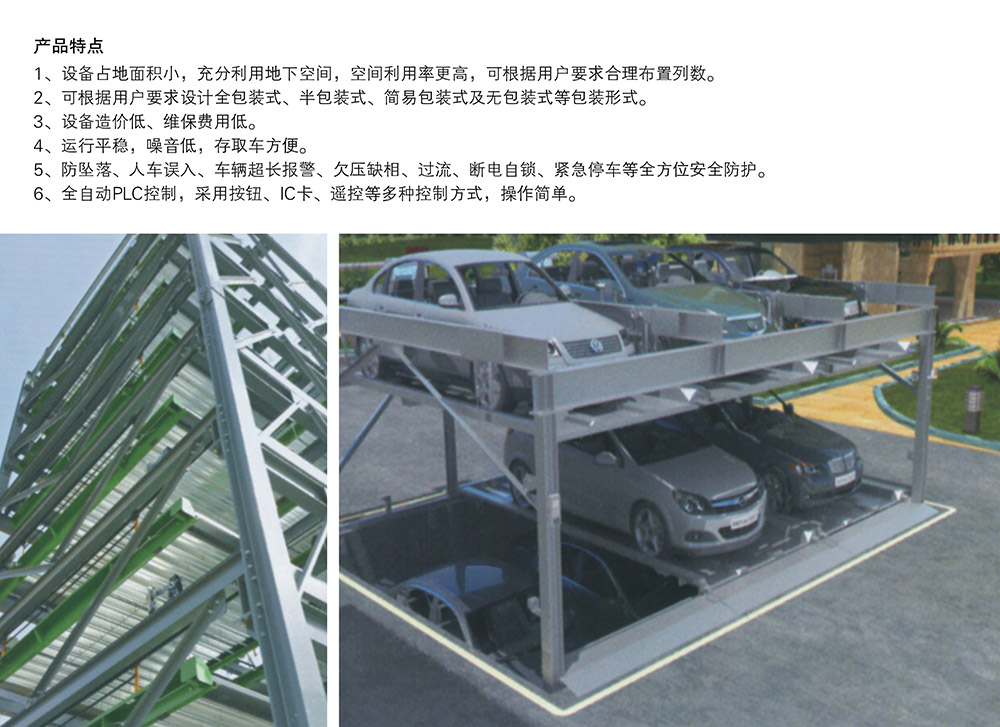 贵州负一正二地坑PSH3D1三层升降横移立体车库产品特点.jpg